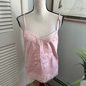 Puma x Fenty Rihanna Camisole Womens Small Pink Lace Trim Dainty Coquette